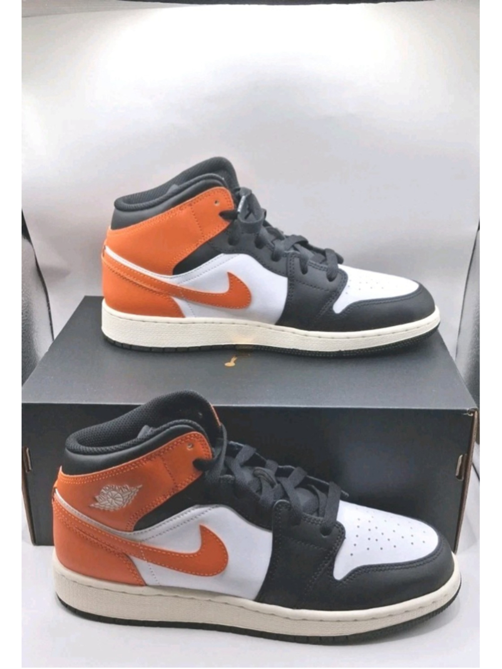 NEW! Air Jordan 1 StarFish Sz 7 YOrange/Black/White DQ8423-801 NIB